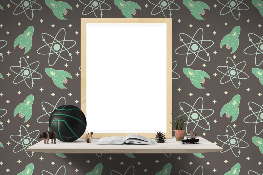 cool wall design space theme